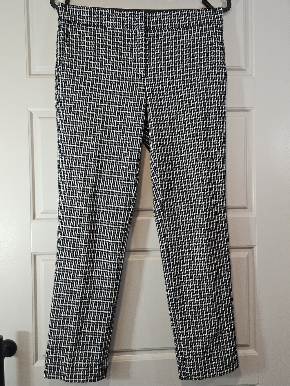 Ann Taylor Houndstooth Pants - Black, Gray And White, Size 2